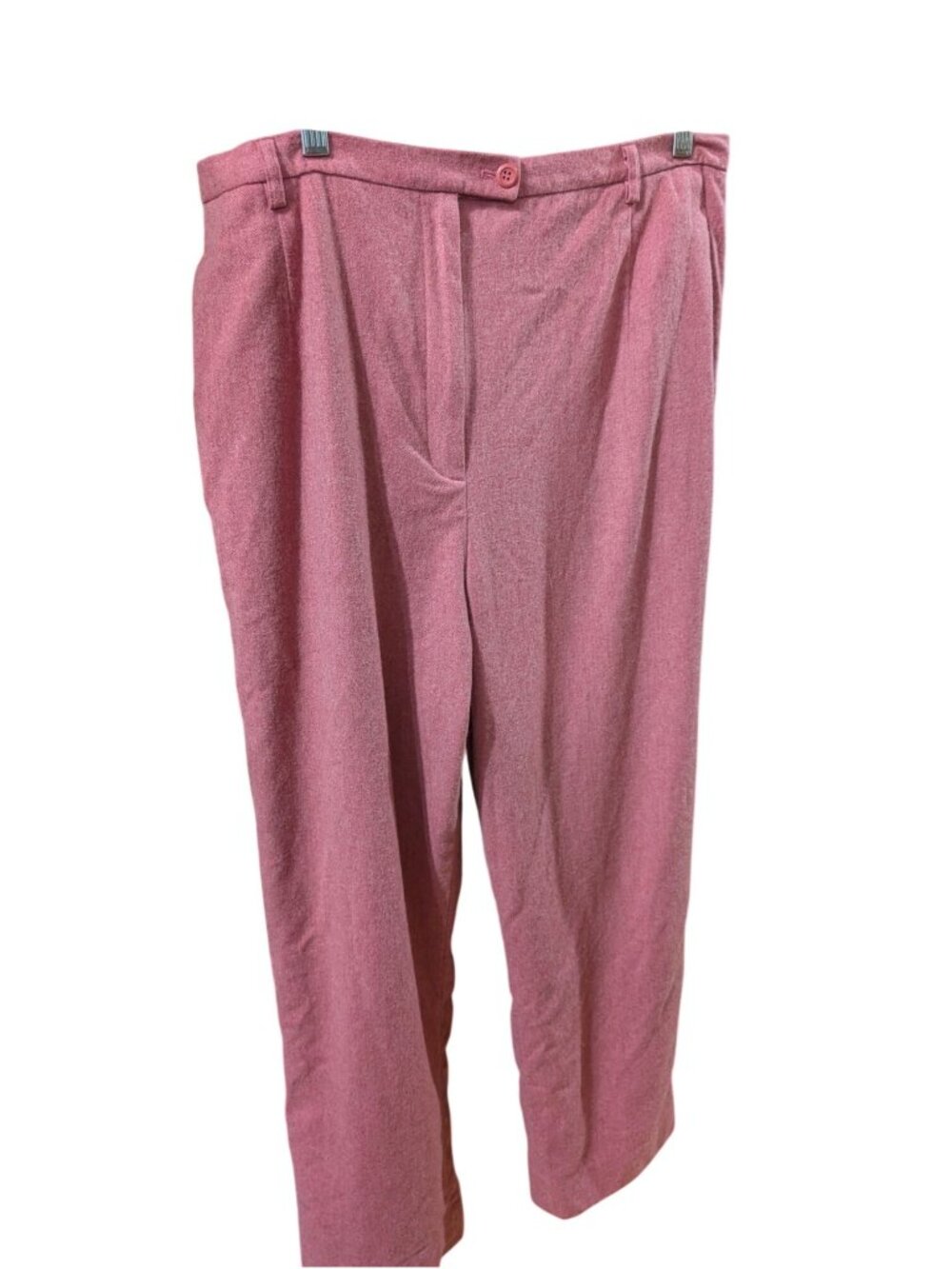 Pendleton Womens Plus Size 16W Pink High Rise Wool Trousers Lined Vintage